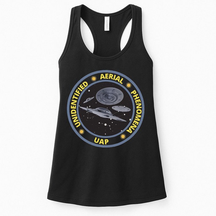 Retro Unidentified Aerial Phenomena Spaceships Uap Womens Tank Top