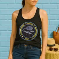 Retro Unidentified Aerial Phenomena Spaceships Uap Womens Tank Top