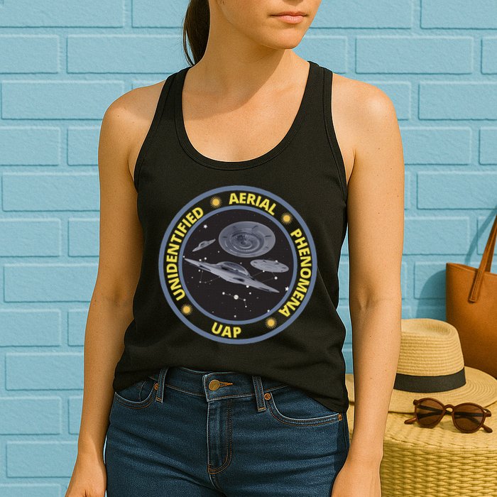 Retro Unidentified Aerial Phenomena Spaceships Uap Womens Tank Top