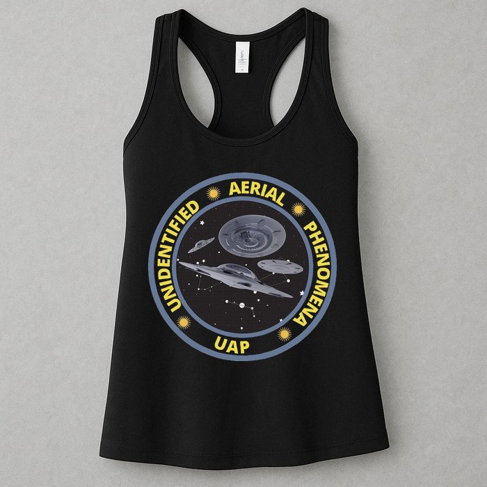 Retro Unidentified Aerial Phenomena Spaceships Uap Womens Tank Top