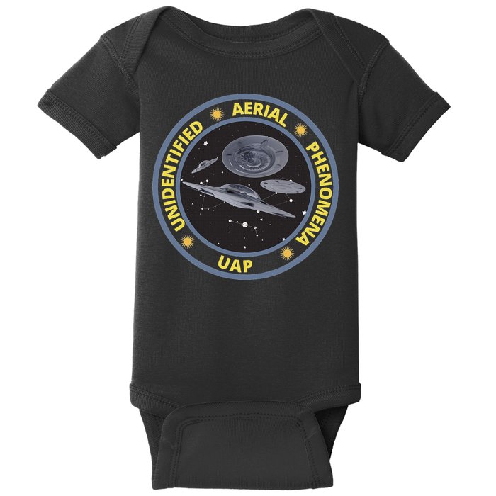 Retro Unidentified Aerial Phenomena Spaceships Uap Baby Bodysuit