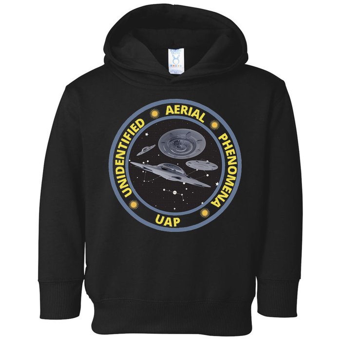 Retro Unidentified Aerial Phenomena Spaceships Uap Toddler Hoodie