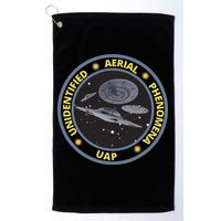Retro Unidentified Aerial Phenomena Spaceships Uap Golf Towel