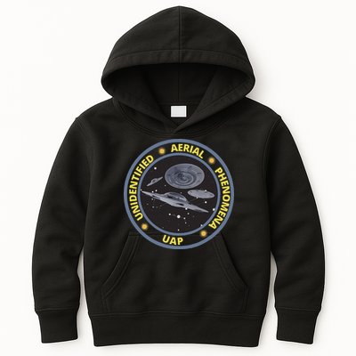 Retro Unidentified Aerial Phenomena Spaceships Uap Kids Hoodie