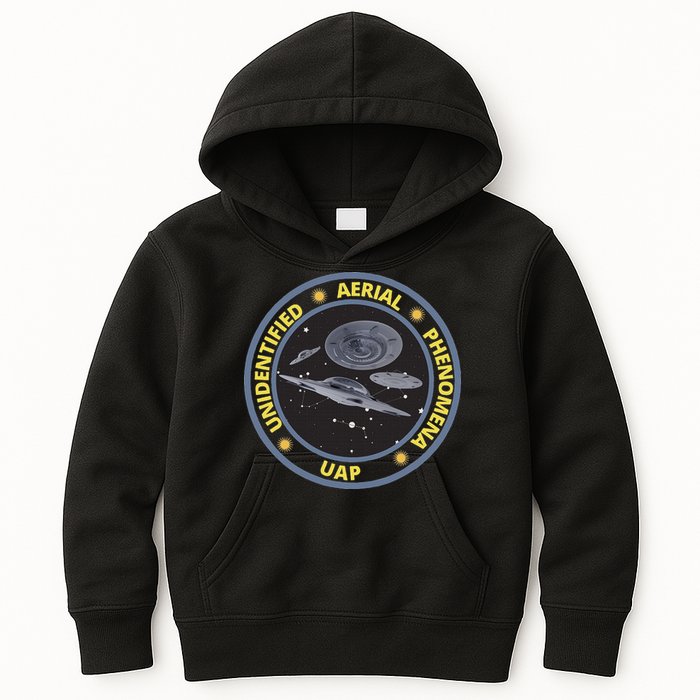 Retro Unidentified Aerial Phenomena Spaceships Uap Kids Hoodie