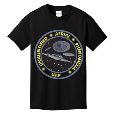 Retro Unidentified Aerial Phenomena Spaceships Uap Kids T-Shirt