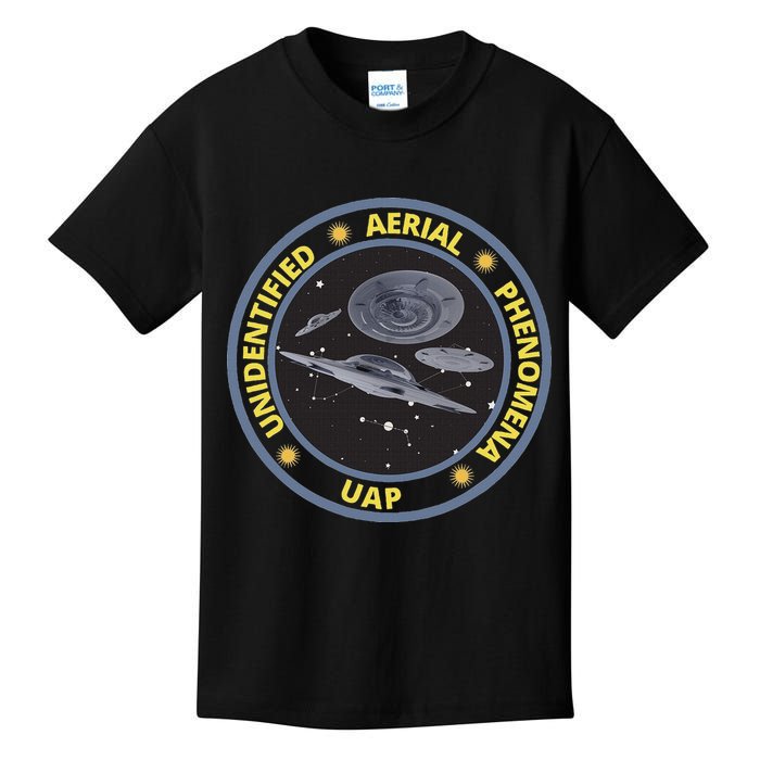 Retro Unidentified Aerial Phenomena Spaceships Uap Kids T-Shirt