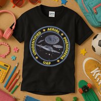 Retro Unidentified Aerial Phenomena Spaceships Uap Kids T-Shirt