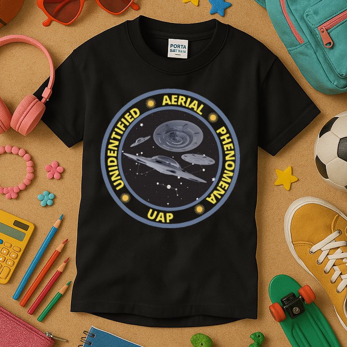 Retro Unidentified Aerial Phenomena Spaceships Uap Kids T-Shirt