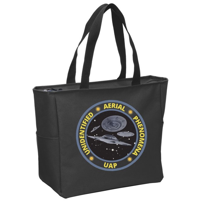 Retro Unidentified Aerial Phenomena Spaceships Uap Zip Tote Bag