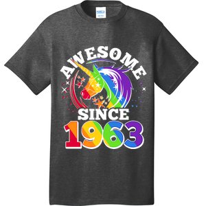 Rainbow Unicorn Awesome Since 1963 60th Birthday T-Shirt