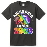 Rainbow Unicorn Awesome Since 1963 60th Birthday T-Shirt