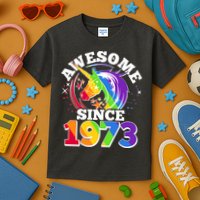 Rainbow Unicorn Awesome Since 1973 50th Birthday Kids T-Shirt
