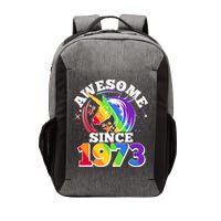 Rainbow Unicorn Awesome Since 1973 50th Birthday Vector Backpack