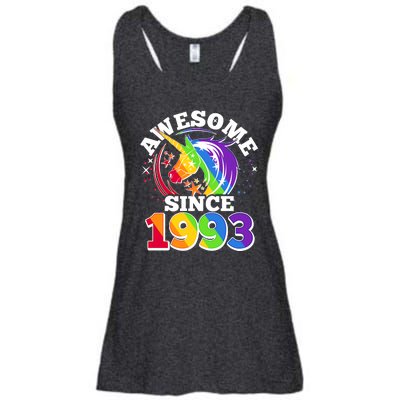 Rainbow Unicorn Awesome Since 1993 30th Birthday Ladies Essential Flowy Tank