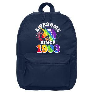 Rainbow Unicorn Awesome Since 1993 30th Birthday 16 in Basic Backpack