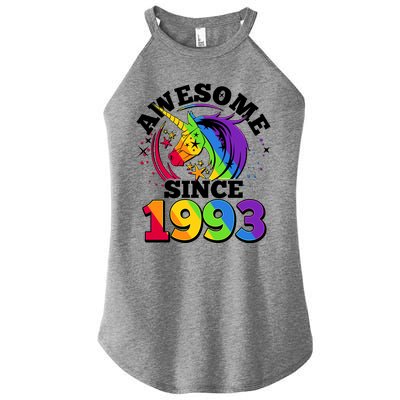 Rainbow Unicorn Awesome Since 1993 30th Birthday Women’s Perfect Tri Rocker Tank