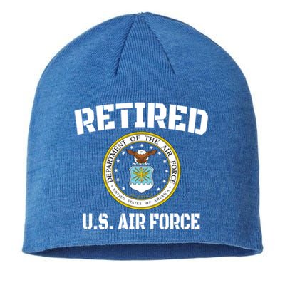 Retired Us Air Force Veteran Gift Sustainable Beanie