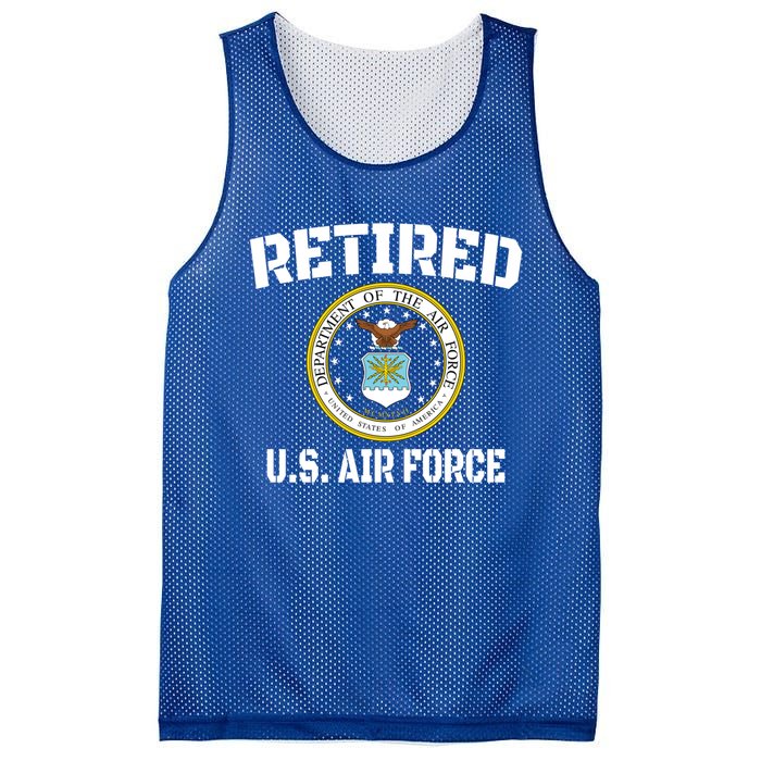 Retired Us Air Force Veteran Gift Mesh Reversible Basketball Jersey Tank