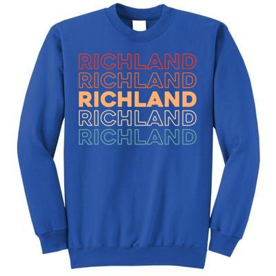 Retro Us American City Usa Vintage Washington Richland Gift Sweatshirt