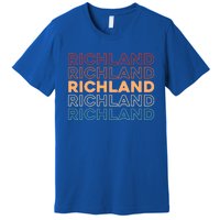 Retro Us American City Usa Vintage Washington Richland Gift Premium T-Shirt