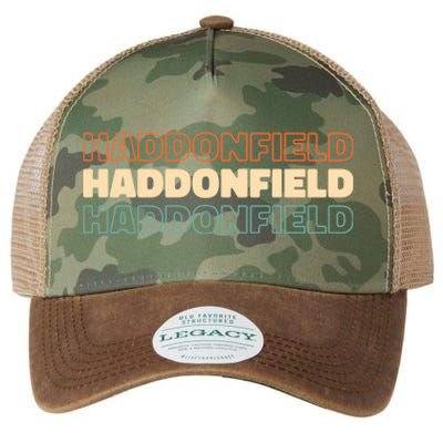 Retro Us American City Vintage New Jersey Haddonfield Cool Gift Legacy Tie Dye Trucker Hat