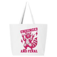 Raccoon Unhinged And Feral Retro Funny Raccoon Feral Summer 25L Jumbo Tote