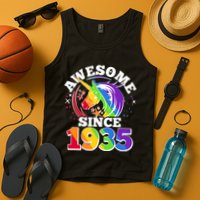 Rainbow Unicorn Awesome Since 1935 90th Birthday Tank Top