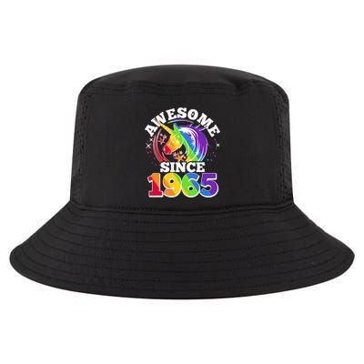 Rainbow Unicorn Awesome Since 1965 60th Birthday Cool Comfort Performance Bucket Hat