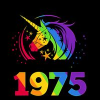 Rainbow Unicorn Awesome Since 1975 50th Birthday Mug
