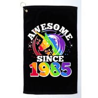 Rainbow Unicorn Awesome Since 1985 40th Birthday Golf Towel