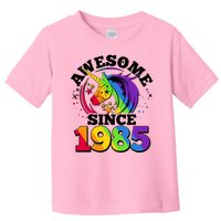 Rainbow Unicorn Awesome Since 1985 40th Birthday Toddler T-Shirt