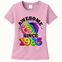 Rainbow Unicorn Awesome Since 1985 40th Birthday Womens T-Shirt