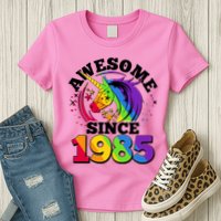 Rainbow Unicorn Awesome Since 1985 40th Birthday Womens T-Shirt