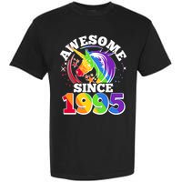 Rainbow Unicorn Awesome Since 1995 30th Birthday Garment-Dyed Heavyweight T-Shirt