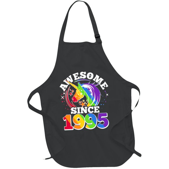 Rainbow Unicorn Awesome Since 1995 30th Birthday Apron