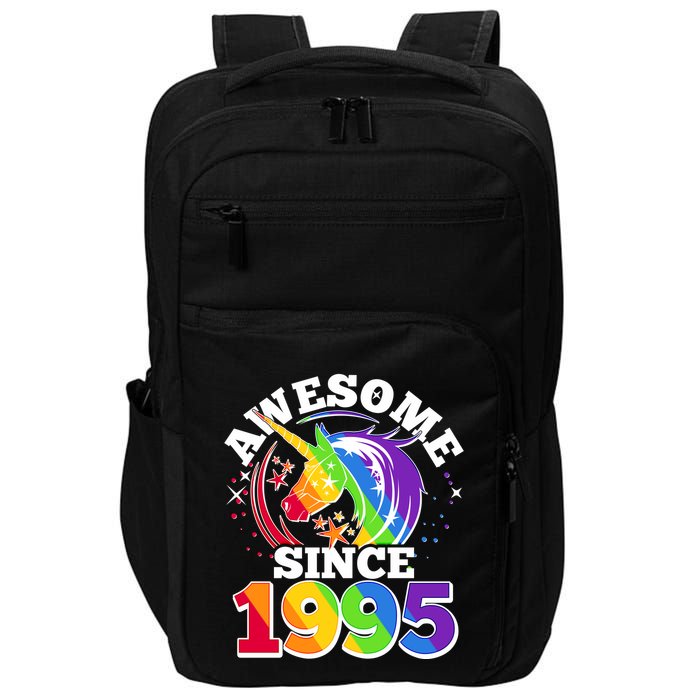 Rainbow Unicorn Awesome Since 1995 30th Birthday Impact Tech Backpack