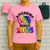 Rainbow Unicorn Awesome Since 1995 30th Birthday T-Shirt