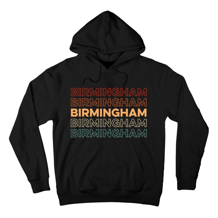 Retro Us American City Resident Vintage Alabama Birmingham Hoodie