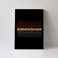 Retro Us American City Resident Vintage Alabama Birmingham Canvas