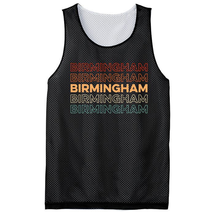 Retro Us American City Resident Vintage Alabama Birmingham Mesh Reversible Basketball Jersey Tank