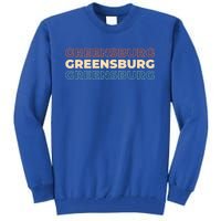 Retro Us American City Vintage Pennsylvania Greensburg Gift Tall Sweatshirt