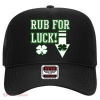 Rub Me For Luck High Crown Mesh Back Trucker Hat