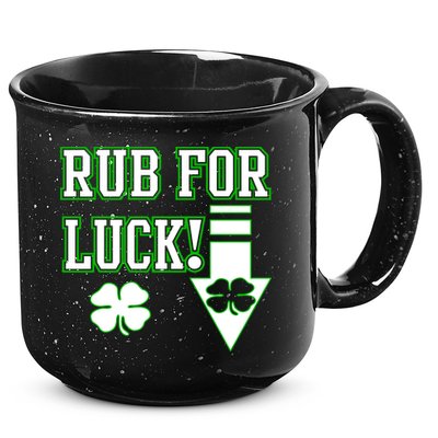 Rub Me For Luck 15oz Campfire Ceramic Mug