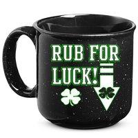 Rub Me For Luck 15oz Campfire Ceramic Mug