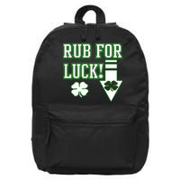 Rub Me For Luck 16 in Basic Backpack