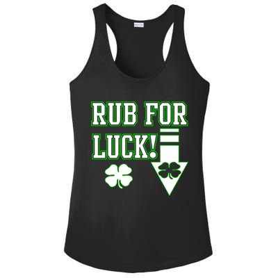 Rub Me For Luck Ladies PosiCharge Competitor Racerback Tank
