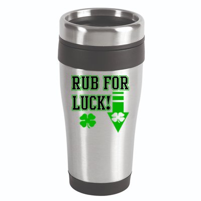 Rub Me For Luck 16oz Travel Tumbler