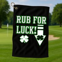 Rub Me For Luck Golf Towel