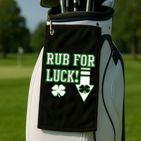 Rub Me For Luck Golf Towel